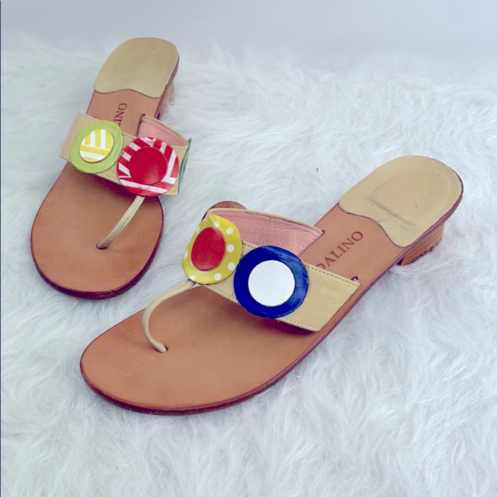 Sandalino Sandals Size 9 Colorful FlipFlop Sandals